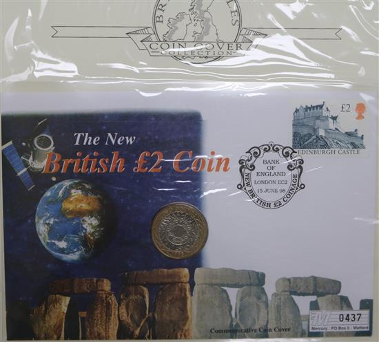 A box of UK and Channel Islands FDC and coin covers